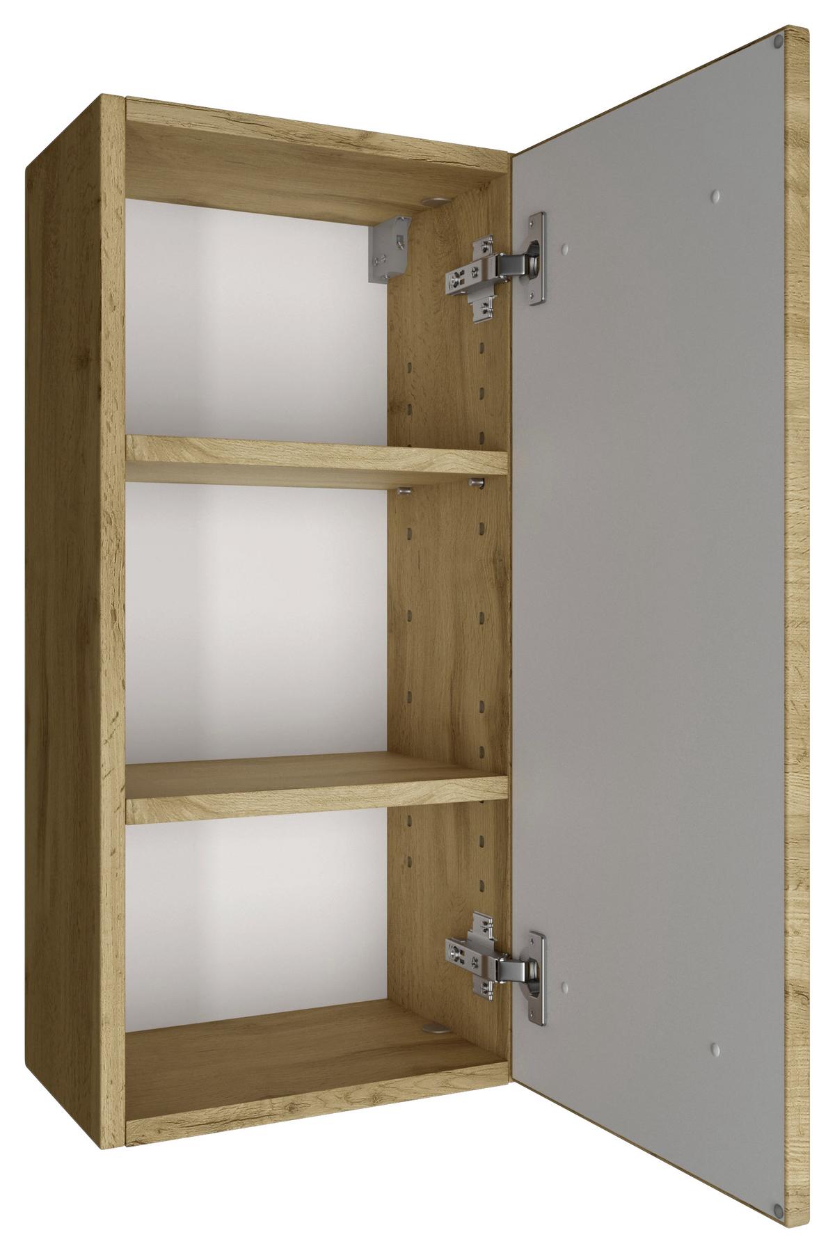Badmöbel-Set Manchester B: 90 cm Eiche Wotan Dekor - Eichefarben, MODERN, Holzwerkstoff (90cm) - Held