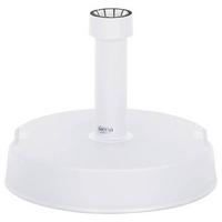 Sonnenschirmständer Beton/ Kunststoff Für Dm 2,1 - 5,4 Cm - Weiß, KONVENTIONELL, Kunststoff/Stein (40/9/40cm) - Siena Garden