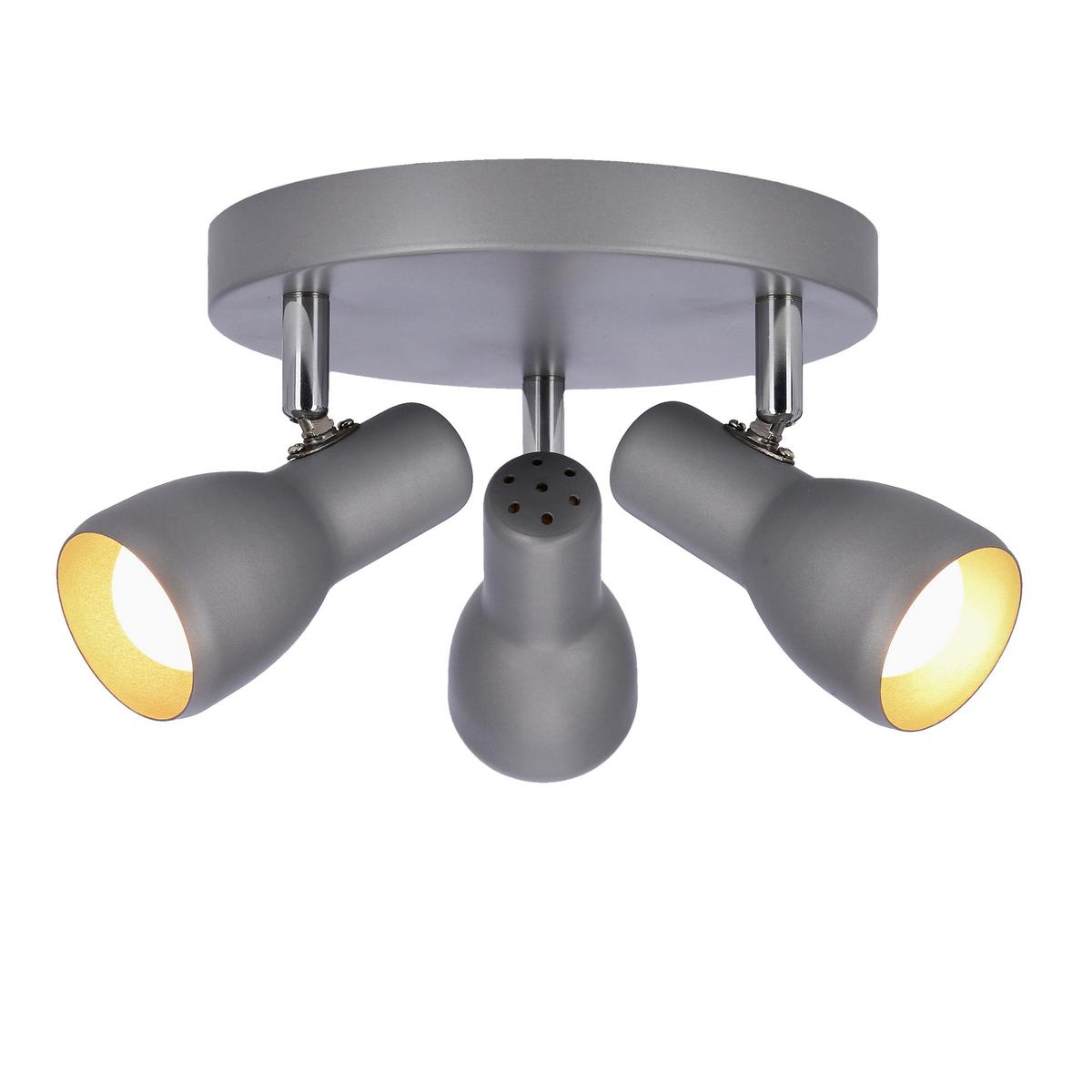 Deckenleuchte 98-44242 Picardo - Silberfarben/Grau, Trend, Metall (29/29/12cm)