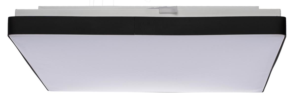 STROPNÍ LED SVÍTIDLO JANNEK - bílá/černá, Moderní, kov/plast (33/33/5,5cm) - Premium Living