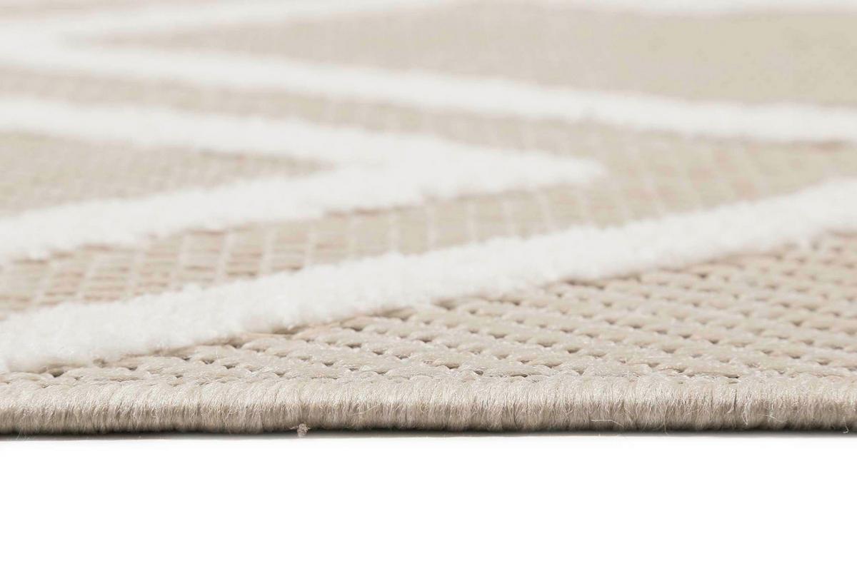 Outdoorteppich Creme/Weiß, BxL: ca. 120x170cm - Creme/Weiß, Design, Textil (120/170cm) - Esprit