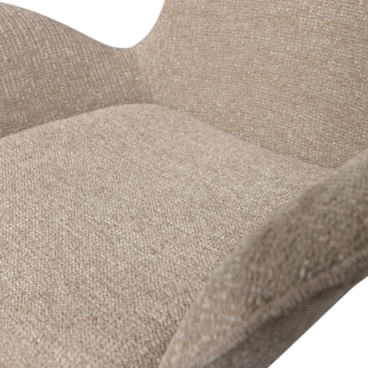 Sessel Marten Sandfarben B: 79cm - Sandfarben, Design, Textil (79/91/76cm) - Livetastic