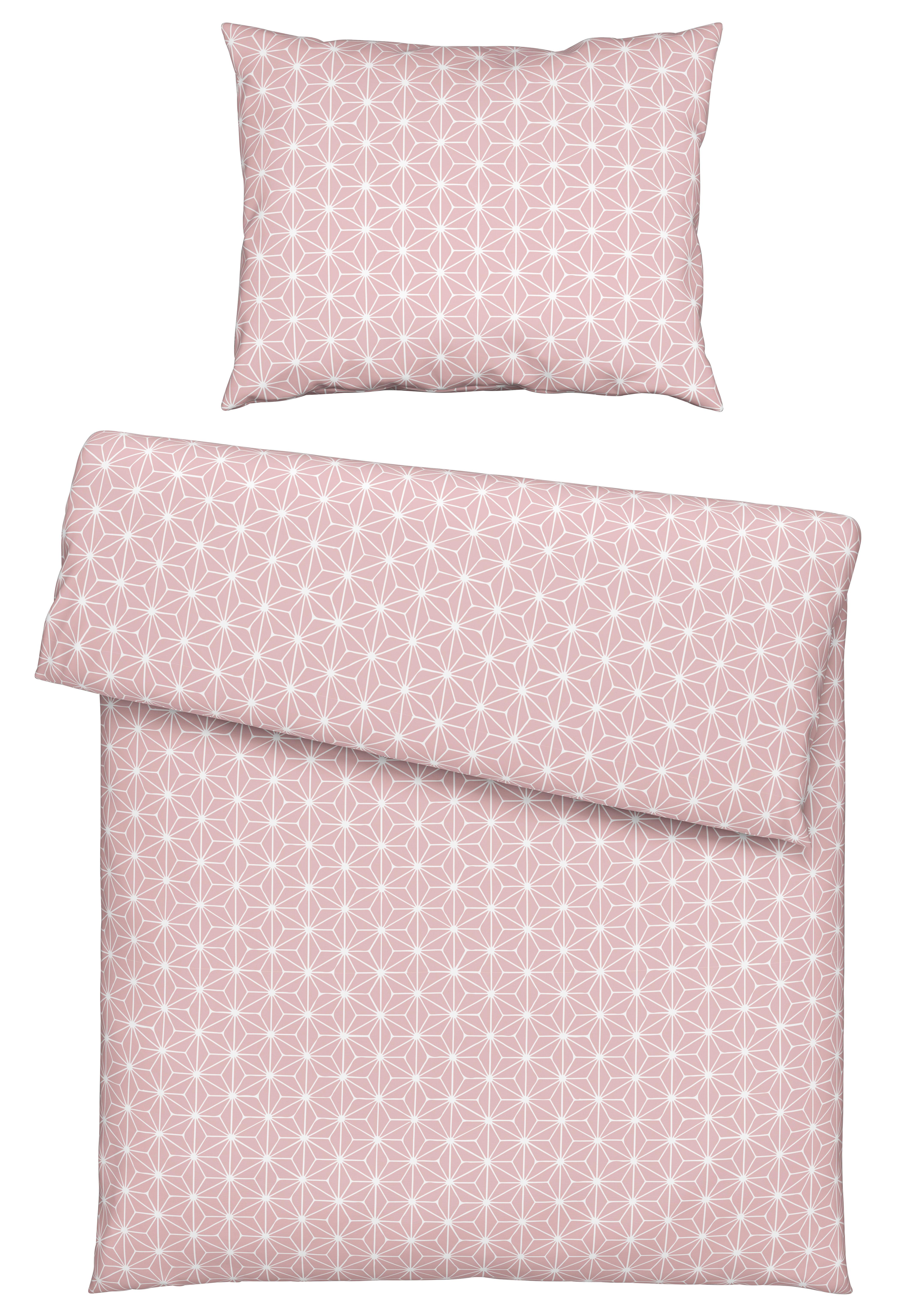 Posteľná Bielizeň Emma, 140/200cm, Ružová - staroružová, Konvenčný, textil (140/200cm) - Modern Living