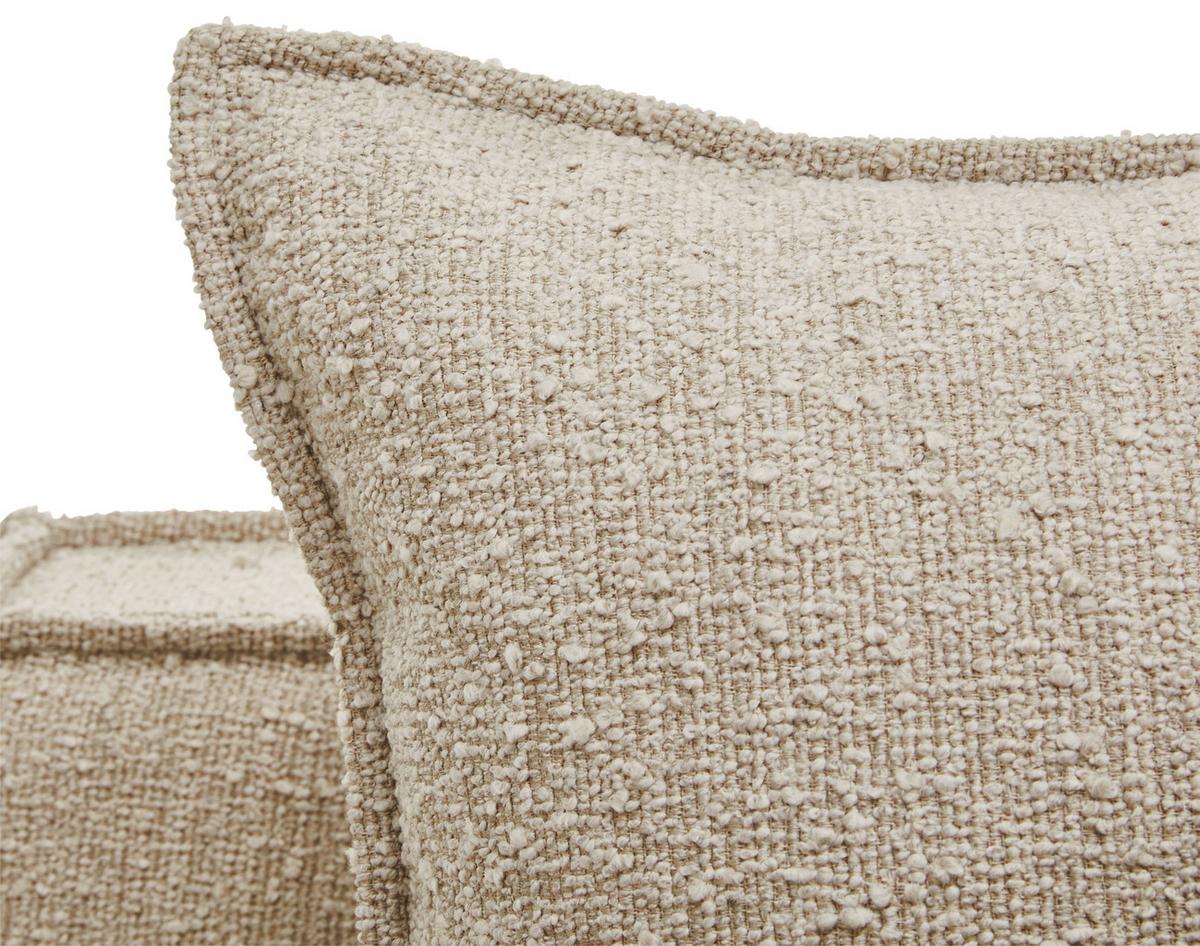 Sessel Aurora - Beige/Schwarz, Trend, Textil (129/92/105cm) - Livetastic