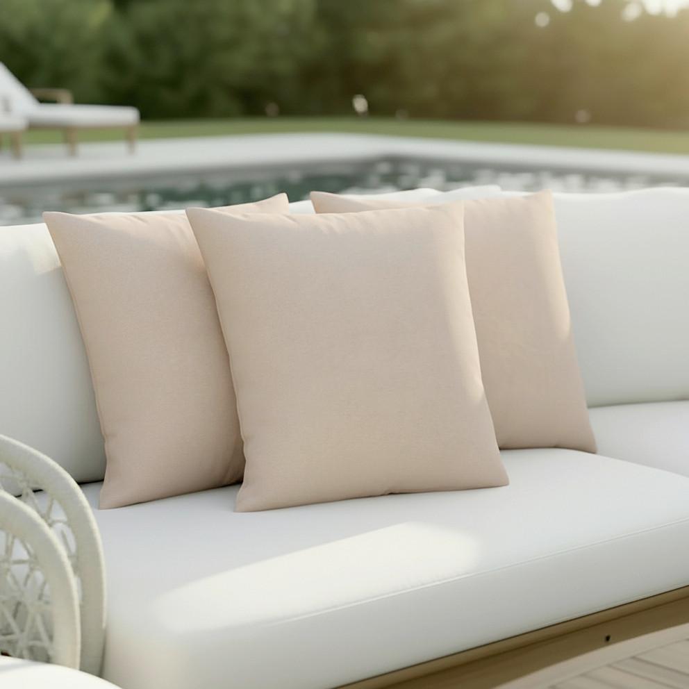 VENKOVNÍ POLŠTÁŘ DIVINA - béžová, Moderní, textil (45/4/45cm) - Bessagi Garden