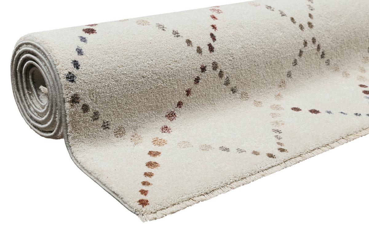 Webteppich Creme/weiß, Bxl: Ca. 133x200cm - Beige/Creme, Design, Textil (133/200cm) - Esprit