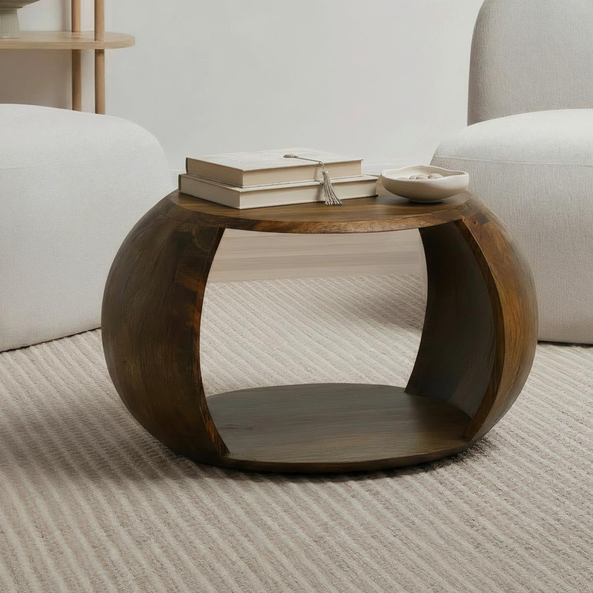 COUCHTISCH Braun B: 60cm - Braun, Design, Holz (60/46/36cm) - MID.YOU