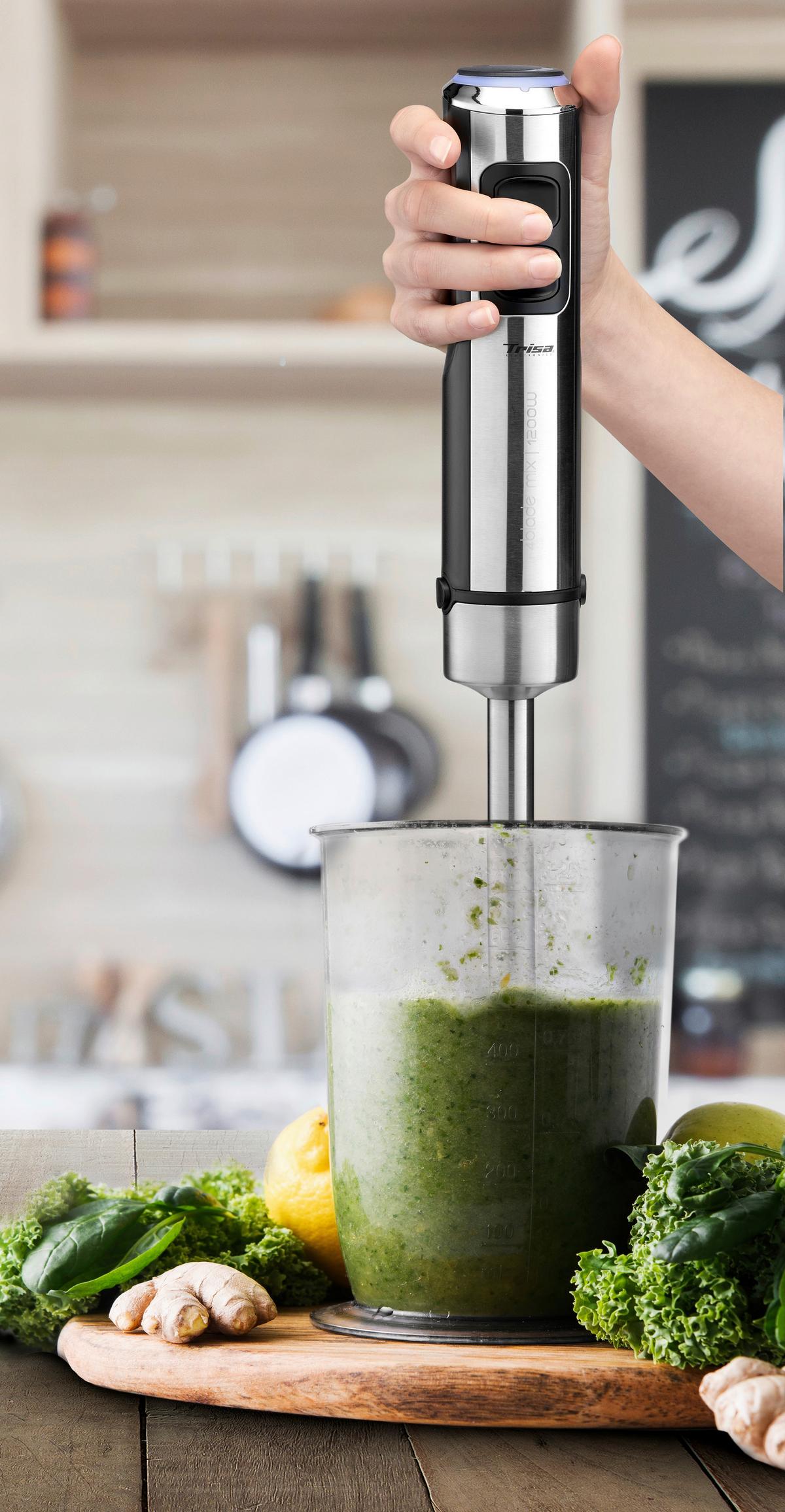 Stabmixer 4blade Mix - Edelstahlfarben, Basics, Metall (7/6,50/40cm) - Trisa Electronics