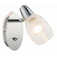 Spotlámpa Dija - krómszínű/átlátszó, Konventionell, Üveg/fém (9/13cm) - James Wood