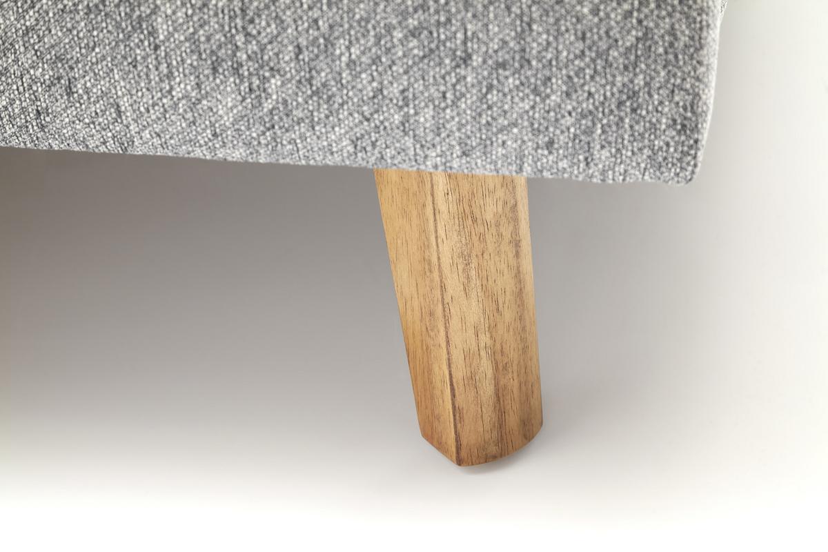 Polsterbett 140x200 cm Frieda Grau - Eichefarben/Grau, MODERN, Textil (140/200cm) - Livetastic