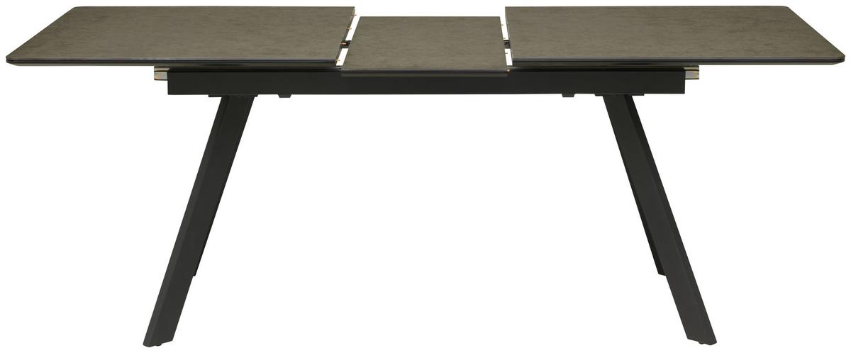 Esstisch Tea - Anthrazit/Schwarz, LIFESTYLE, Keramik/Holzwerkstoff (160-200/76/90cm) - MID.YOU