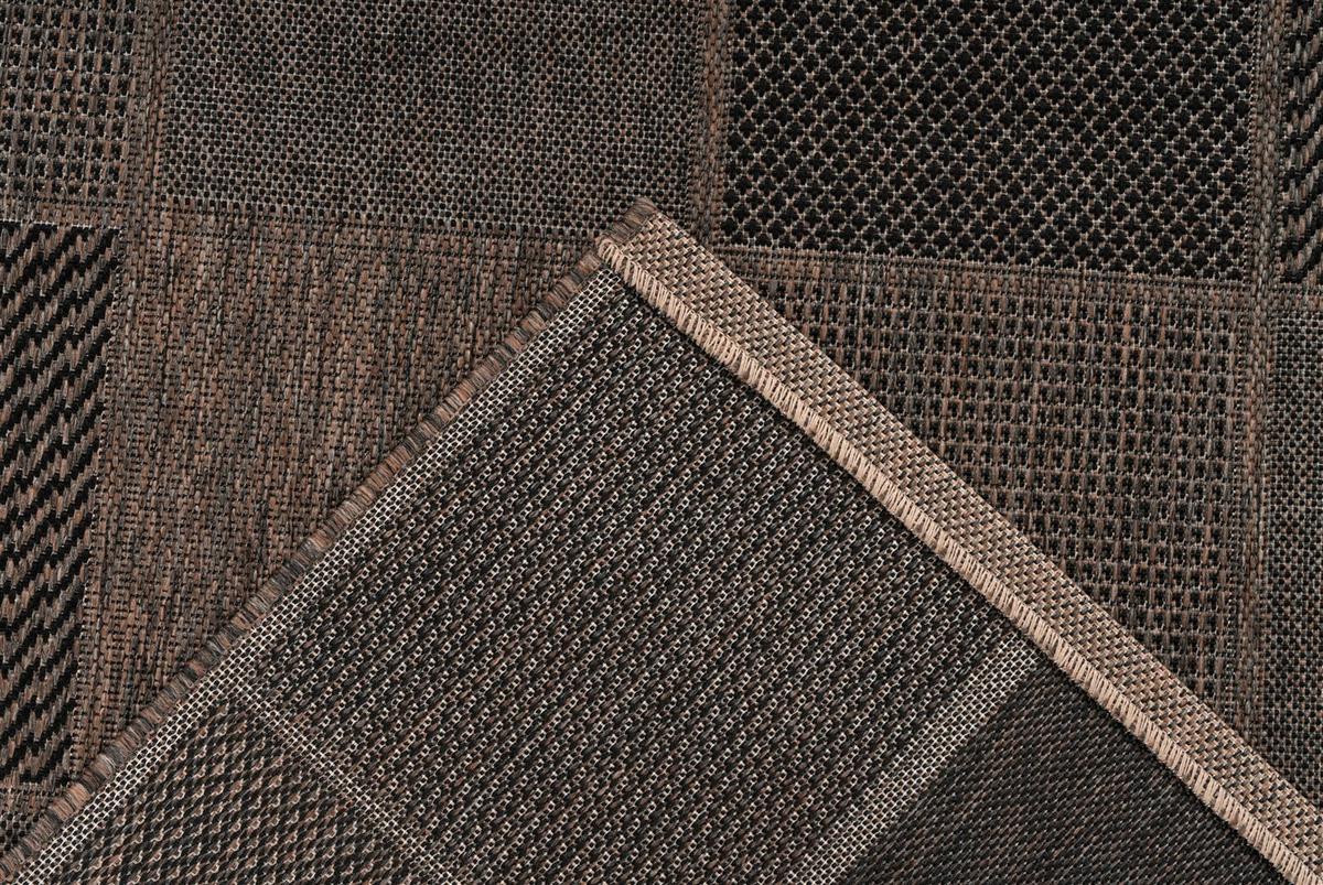 Flachwebteppich Splash 400 Braun/Grau, 80x150 cm - Braun/Grau, KONVENTIONELL, Textil (80/150cm)