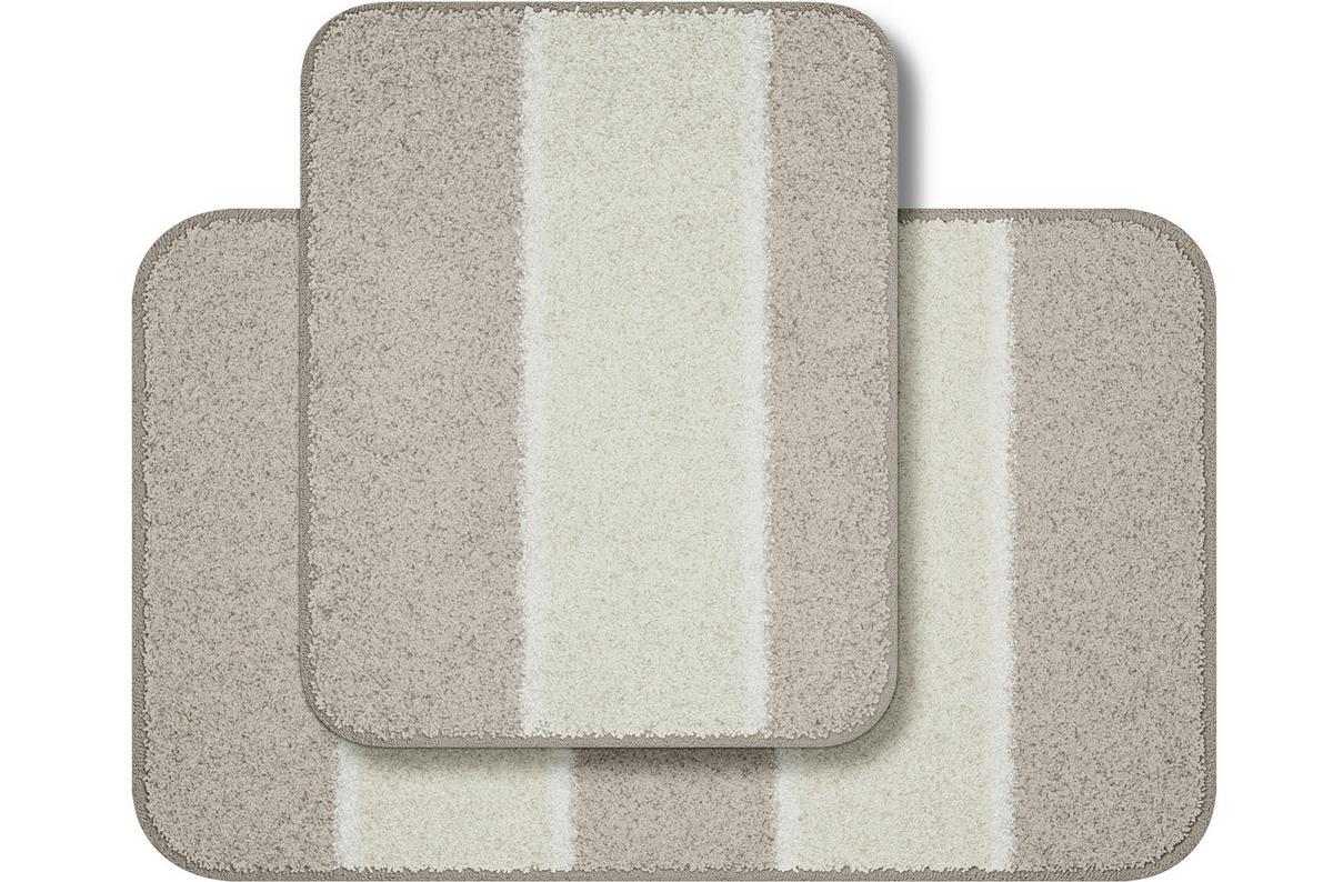 Bademattenset Waymore 2er Set - Beige, Basics, Textil (50x80/40x50cm) - Grund