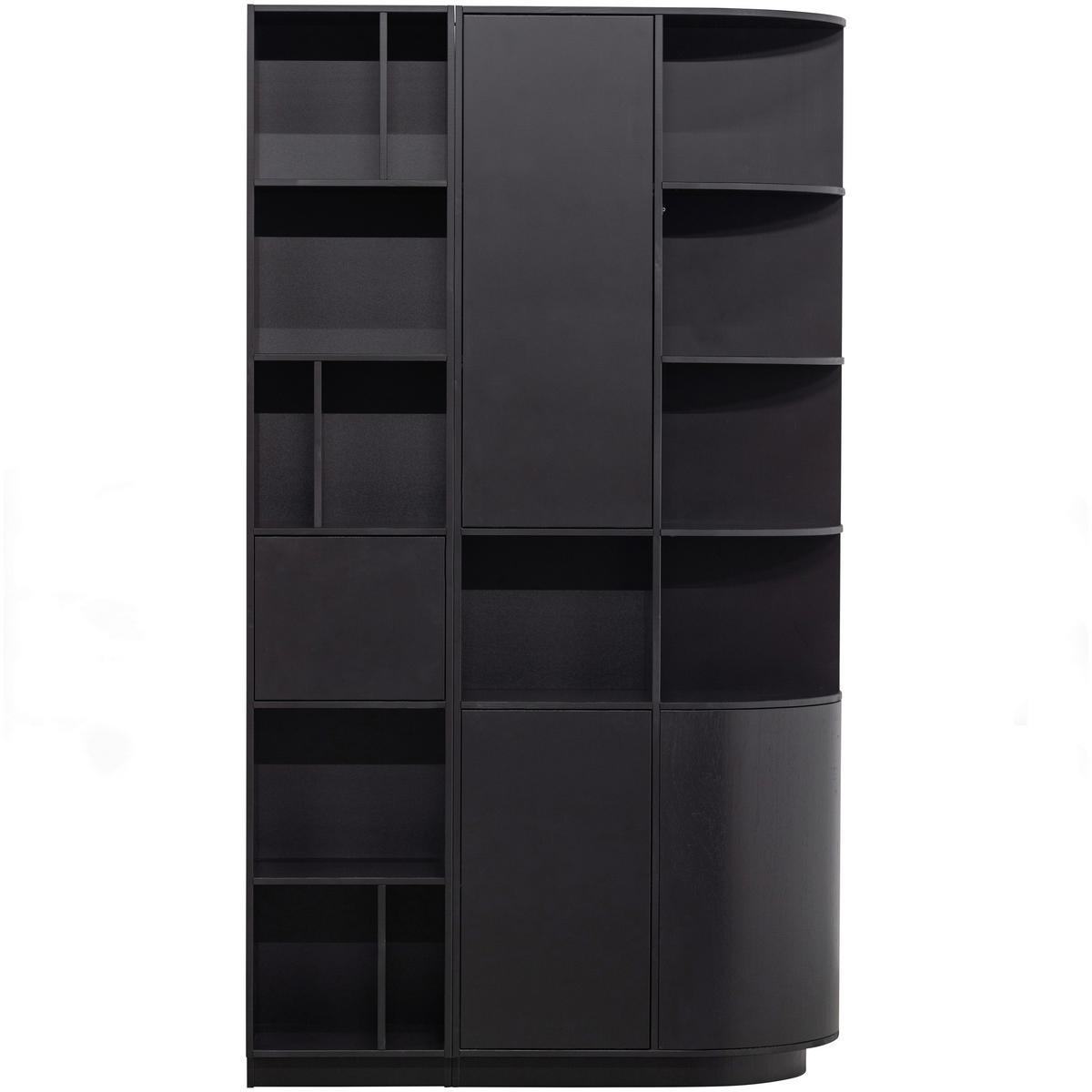 Buffet Finca Schwarz B: 40 cm - Schwarz, Design, Holz (40/210/40cm) - Livetastic