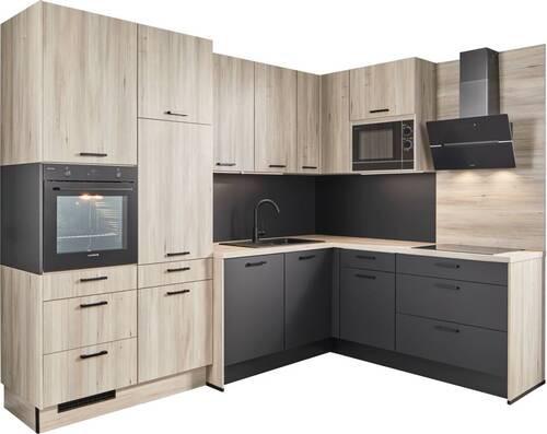 Eckküche Pn100/210 - Design, Holzwerkstoff (298/205cm) - Pino