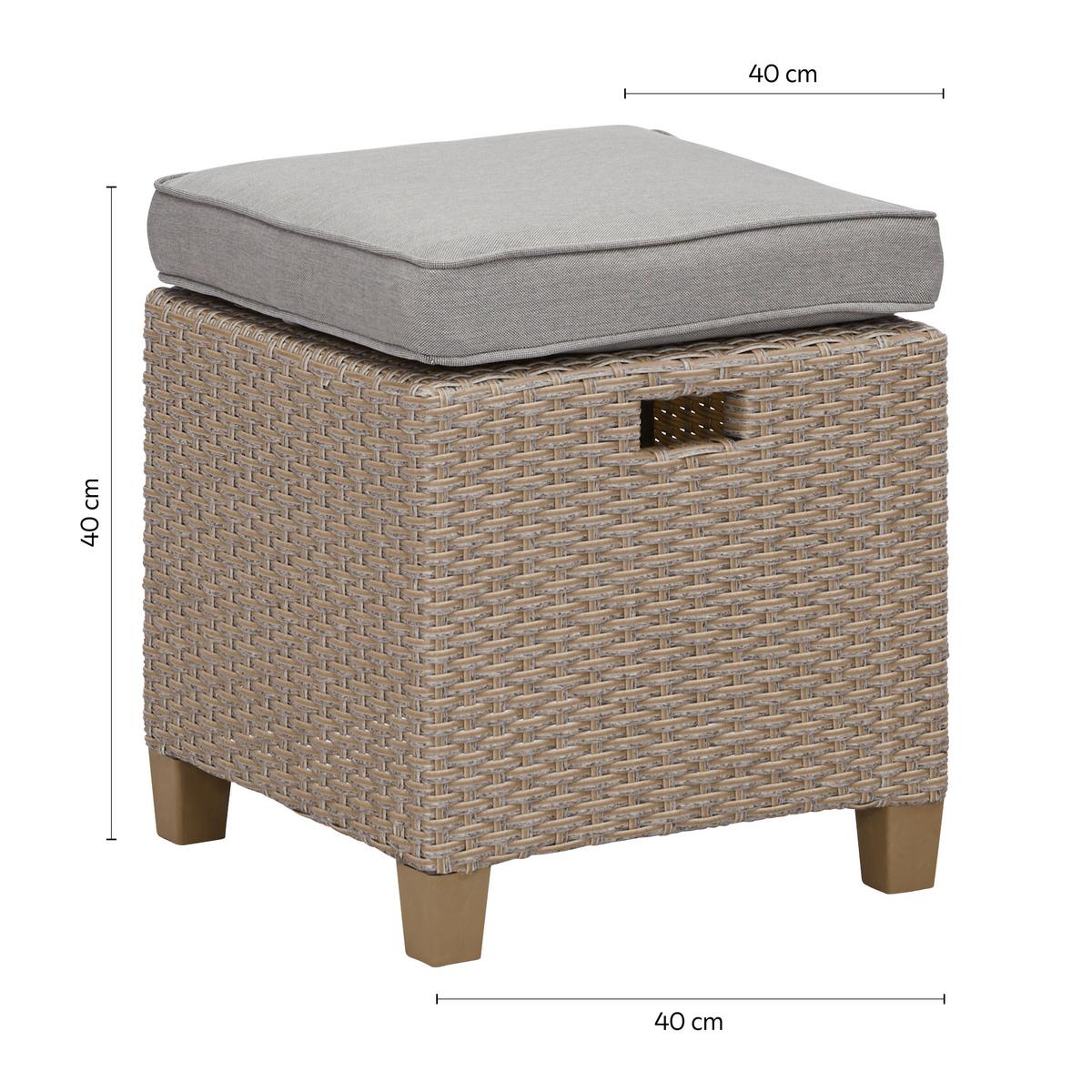 TERASOVÁ SEDACÍ SOUPRAVA Liow - černá/hnědá, kov/textil (175/235cm) - Modern Living