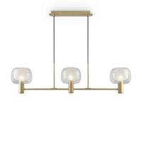 Pendelleuchte Vision - Transparent/Goldfarben, Trend, Glas/Metall (104/18/26cm) - MAYTONI