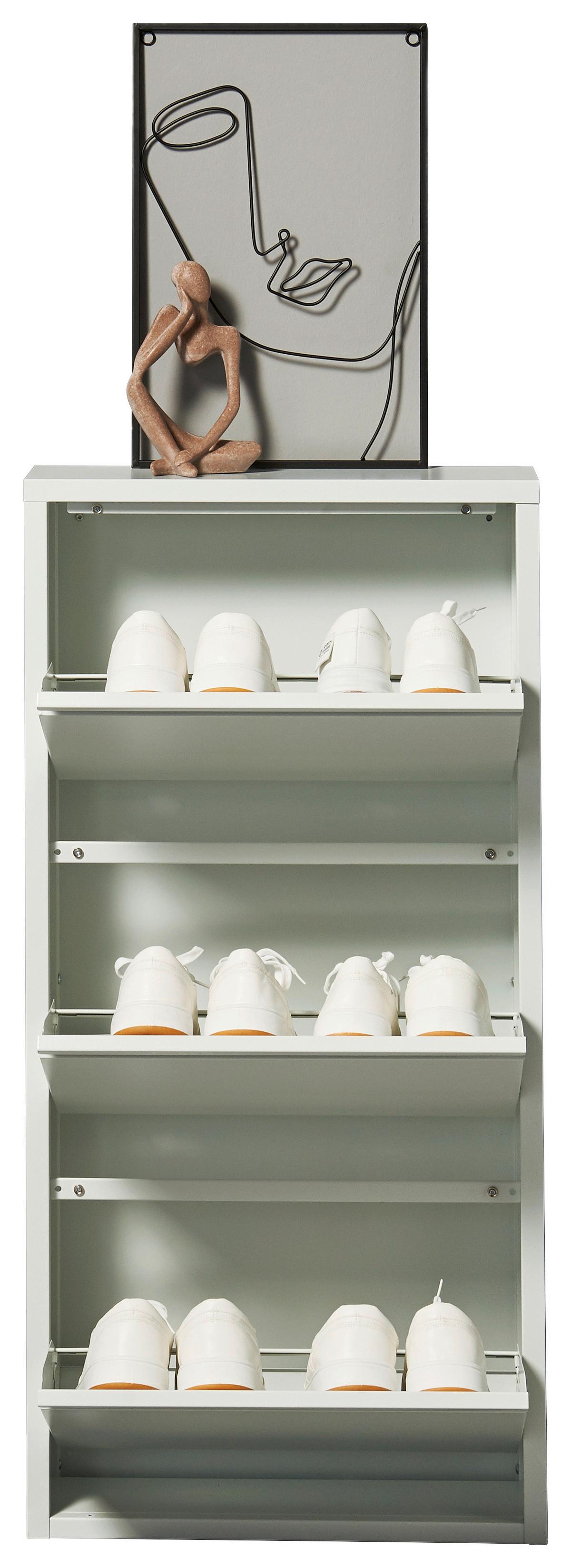 VYKLÁPĚCÍ BOTNÍK BERT - bílá, Konvenční, kov (51/104/16cm) - Mömax