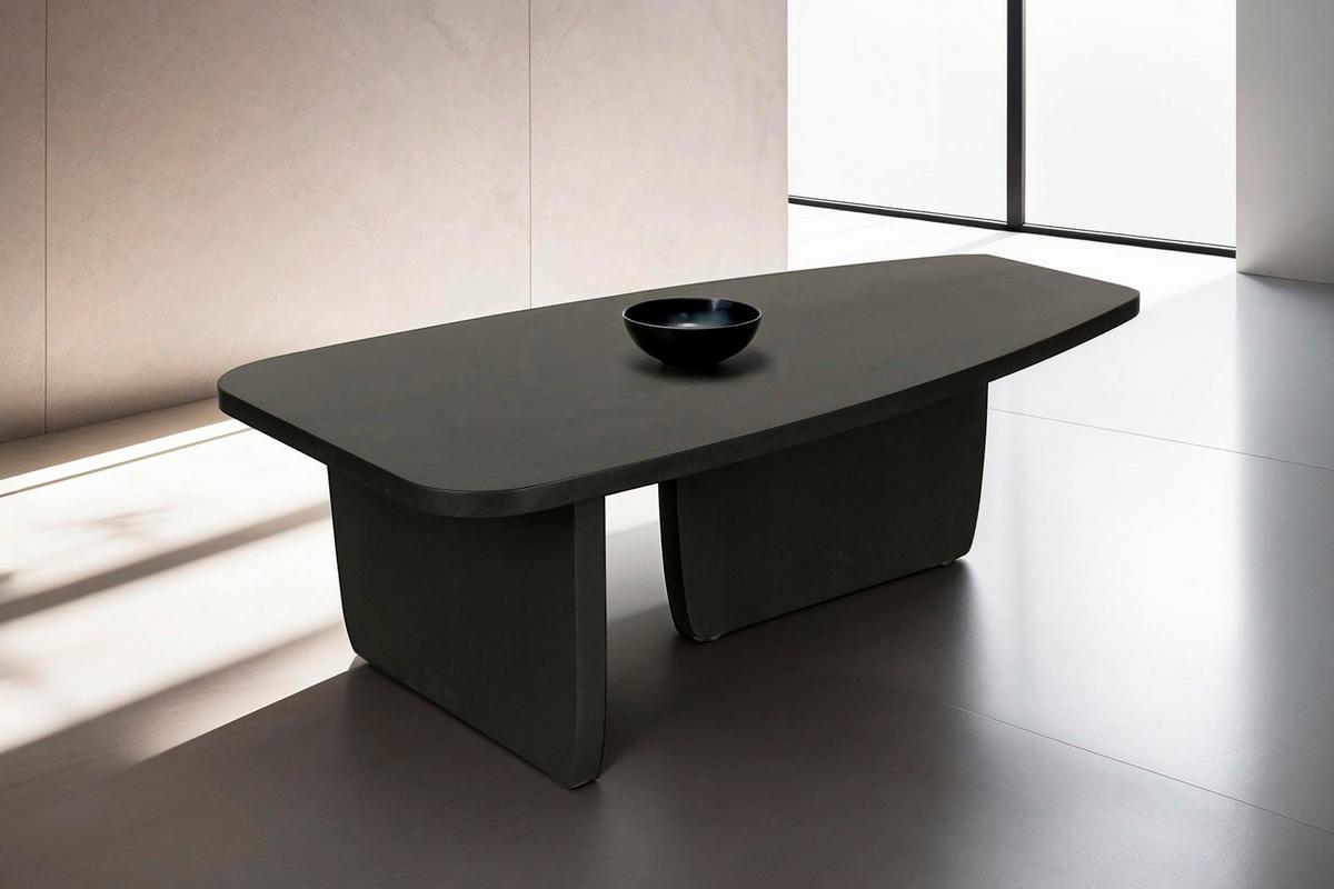 Couchtisch Bolt Schwarz B: 115 Cm - Schwarz, Design, Holz (115/60/36,5cm) - MID.YOU