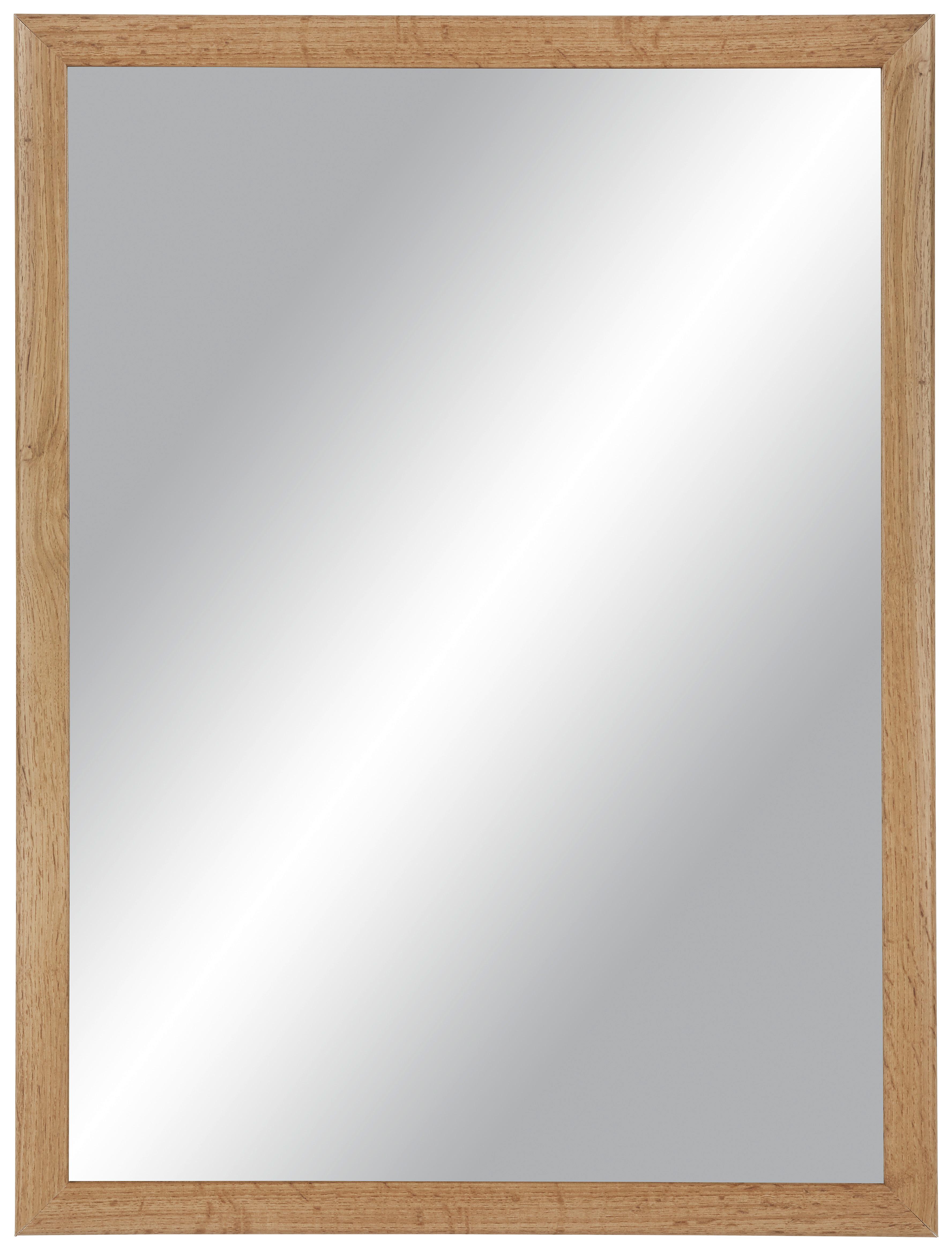 Nástěnné Zrcadlo Wotan - hnědá, Moderní, kompozitní dřevo/sklo (60/80cm)