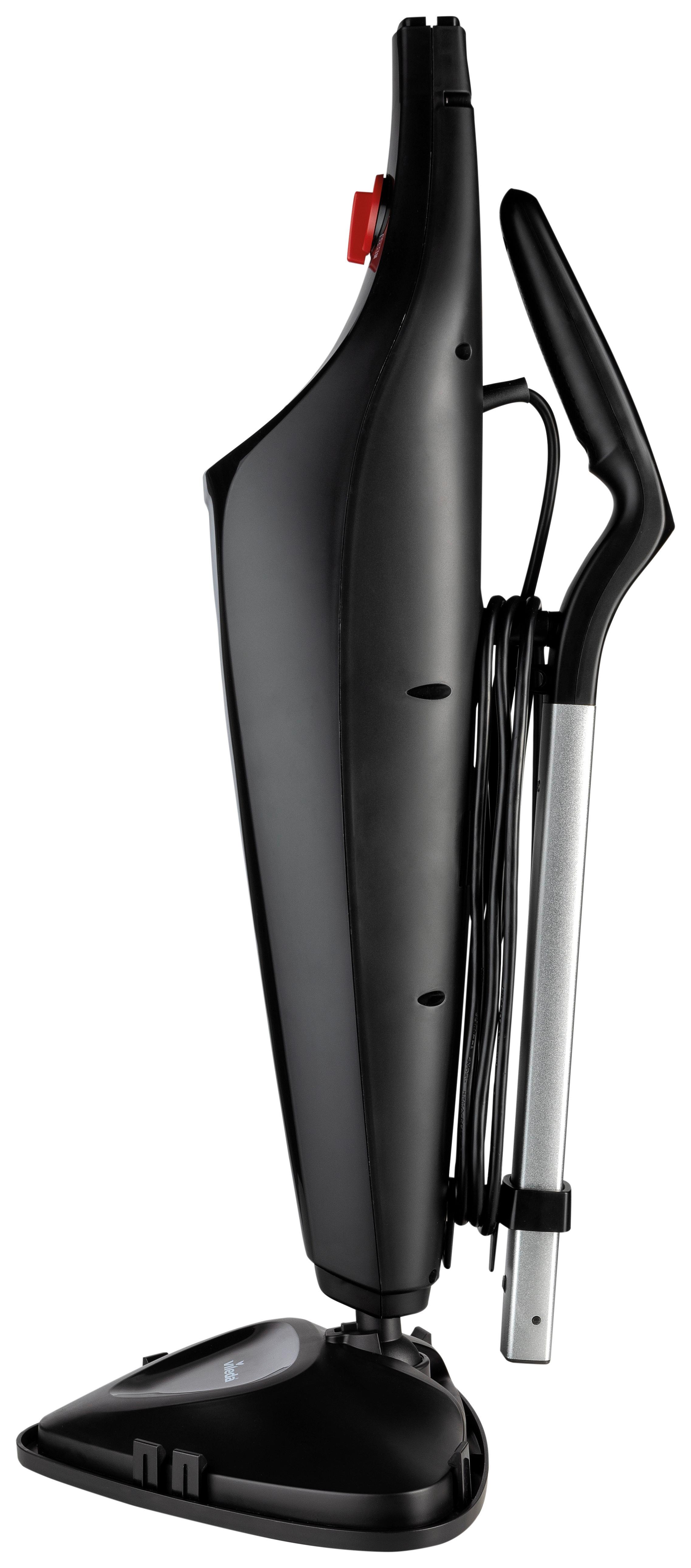 Gőztisztító Vileda Steam Plus - fekete/piros, műanyag (14.7/126/25.6cm) - Vileda