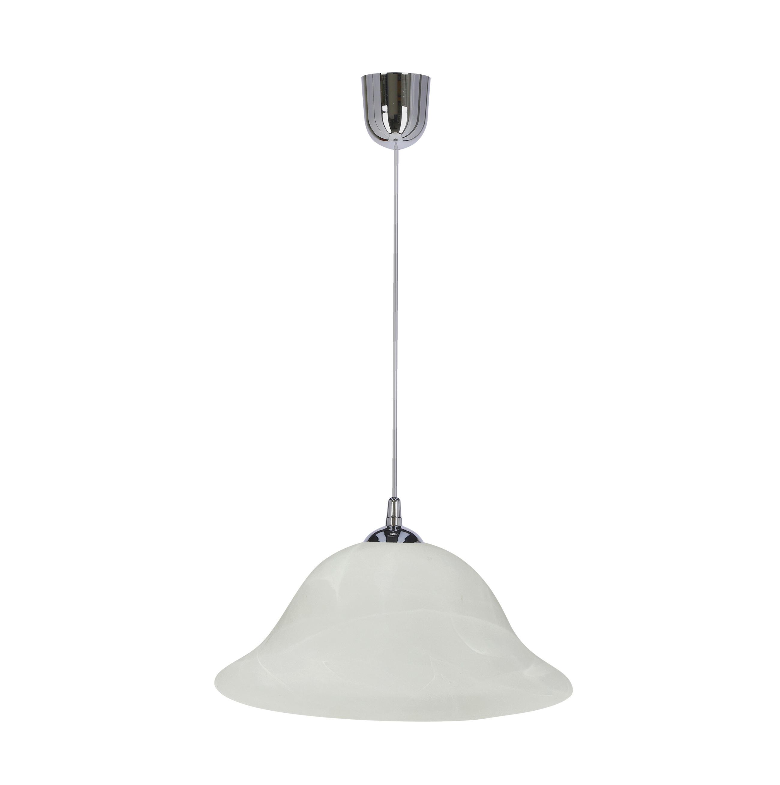 Pendelleuchte 31-24558 Vera - Chromfarben/Alabasterfarben, KONVENTIONELL, Metall (25/25/70cm)