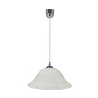 Pendelleuchte 31-24558 Vera - Chromfarben/Alabasterfarben, KONVENTIONELL, Metall (25/25/70cm)