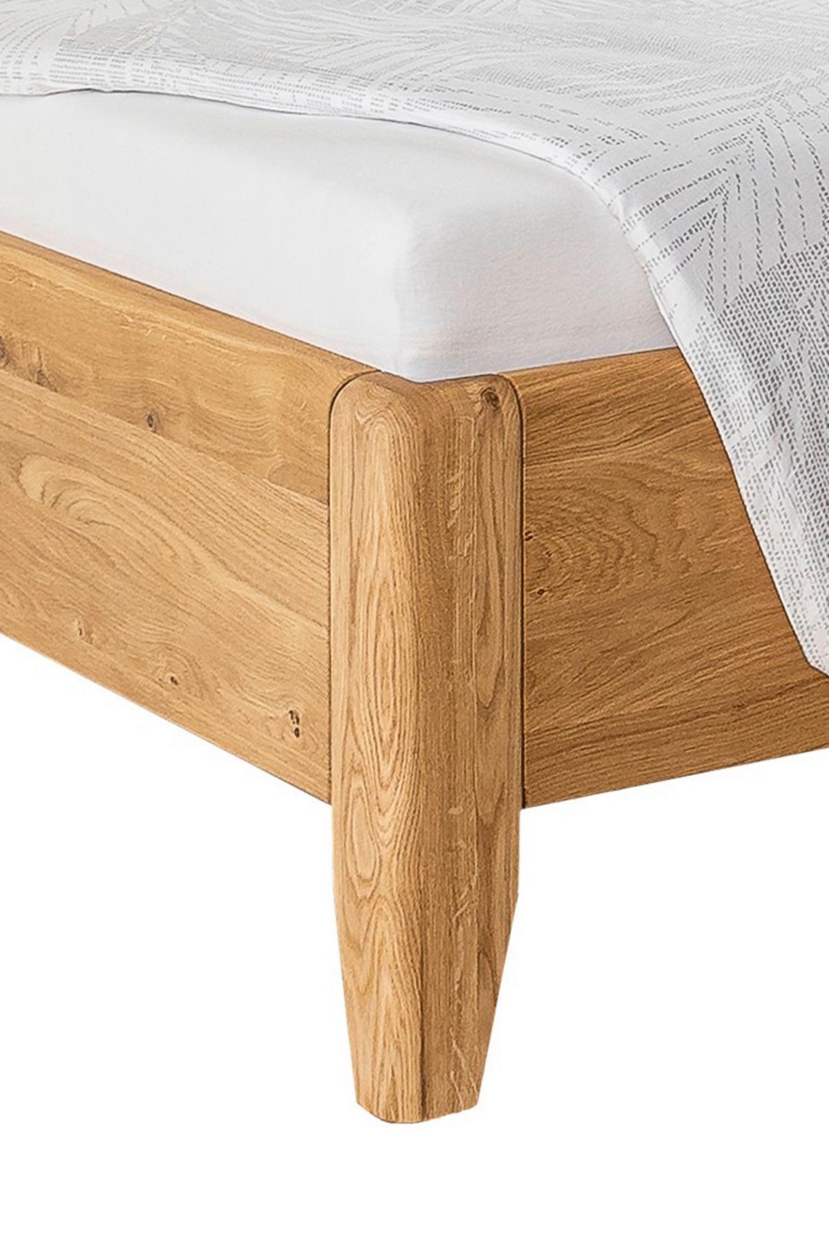 Bett Laura Naturfarben /Wildeiche 160x200cm - Wildeiche/Naturfarben, MODERN, Holz (160/200cm) - MID.YOU