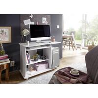 Computertisch Auf Rollen B 90cm H 71cm Diana, Weiß - Weiß, KONVENTIONELL, Holzwerkstoff/Kunststoff (50/90/71cm) - MID.YOU