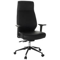 Chefsessel Vitoro Eco - Schwarz, Basics, Leder/Kunststoff (68/123-130/68cm) - MID.YOU