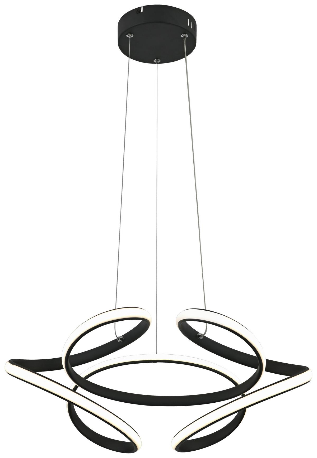 LED-Hängeleuchte Lilian - Weiß, MODERN, Kunststoff/Metall (50/120cm) - Luca Bessoni