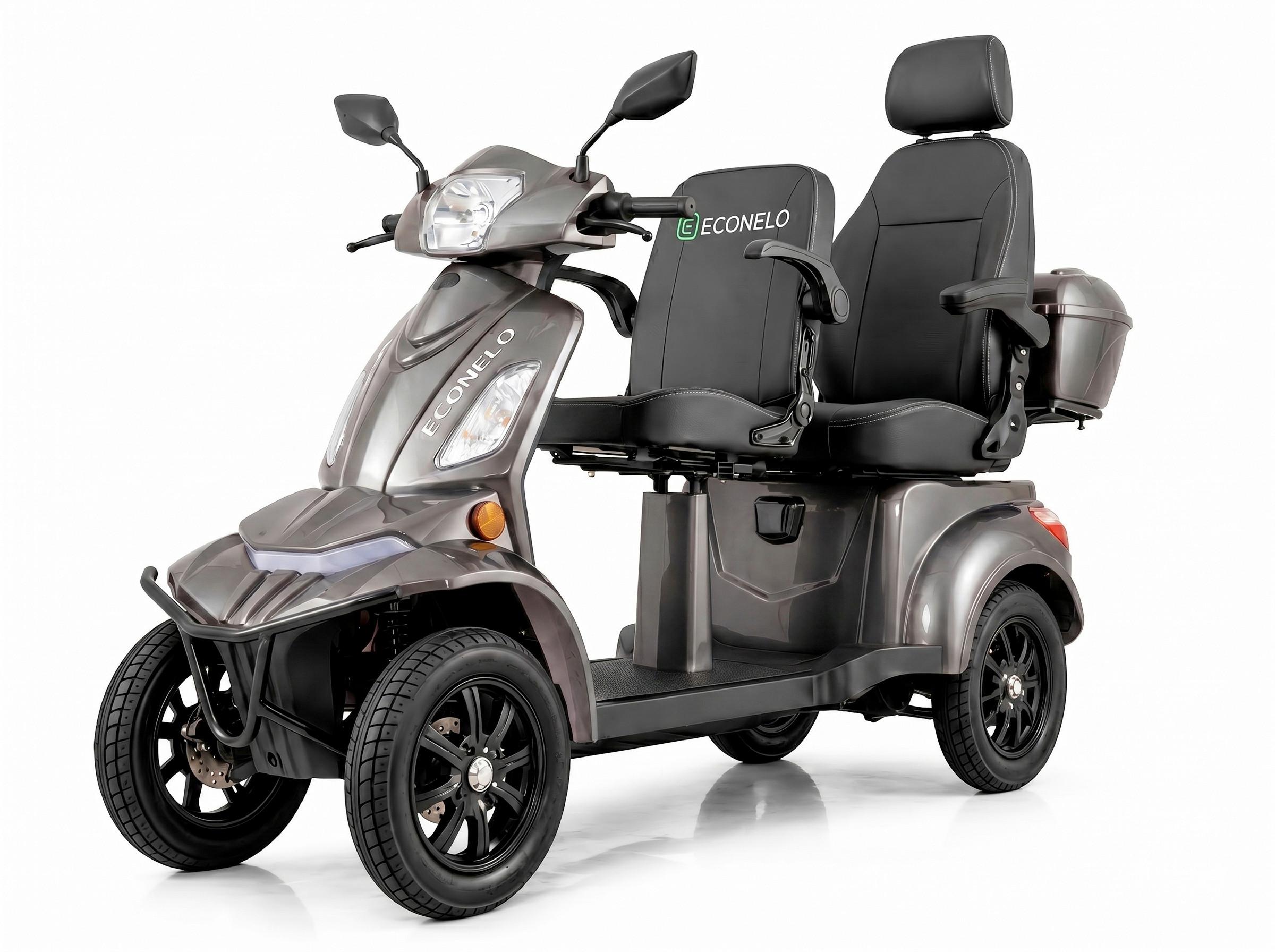 E-Seniorenmobil VISTAQ1L Blei-Akku, 4-Rad, 1000W - Grau, Basics, Metall (165/80/110cm)