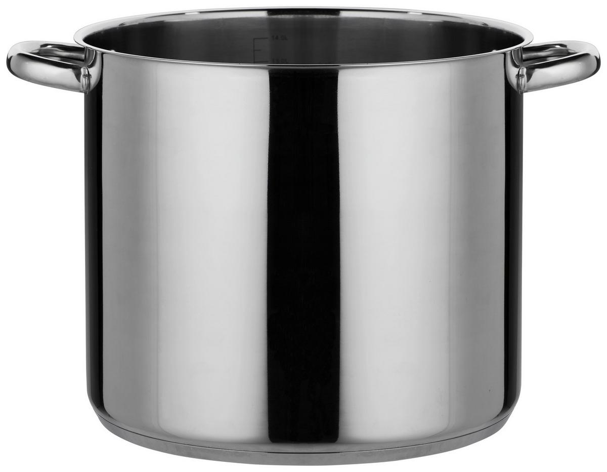 Nagy Főzőedény Silvano - nemesacélszínű/átlátszó, Modern, Üveg/fém (28/24,5cm) - Luca Bessoni