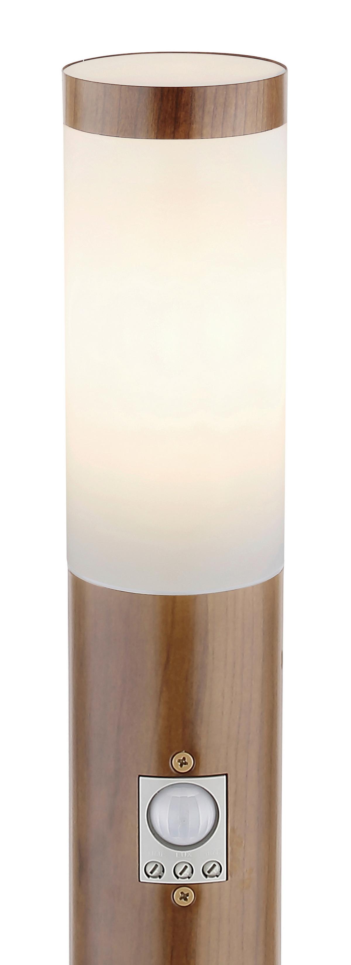 Außenleuchte Mit Bewegungsmelder 30 W - Opal/Naturfarben, Basics, Kunststoff/Metall (12,7/110cm) - Globo