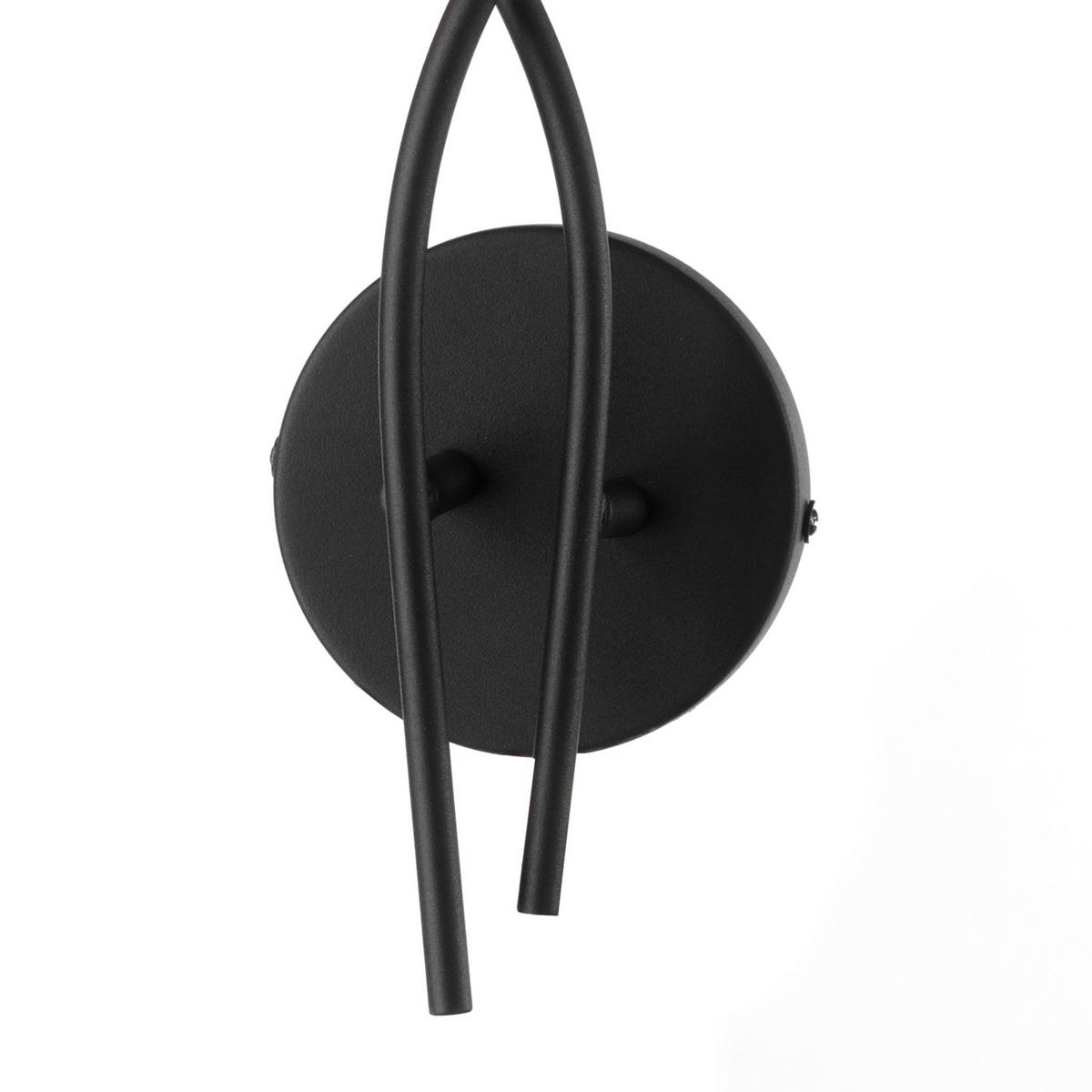 Wandleuchte 5067/ap2 - Eichefarben/Schwarz, KONVENTIONELL, Textil/Metall (39/20cm)