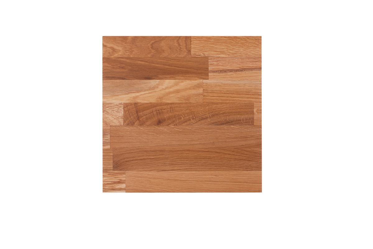 Gartenhocker Eichefarben Geölt - Eichefarben, Basics, Holz (30/40/30cm) - Gardenson