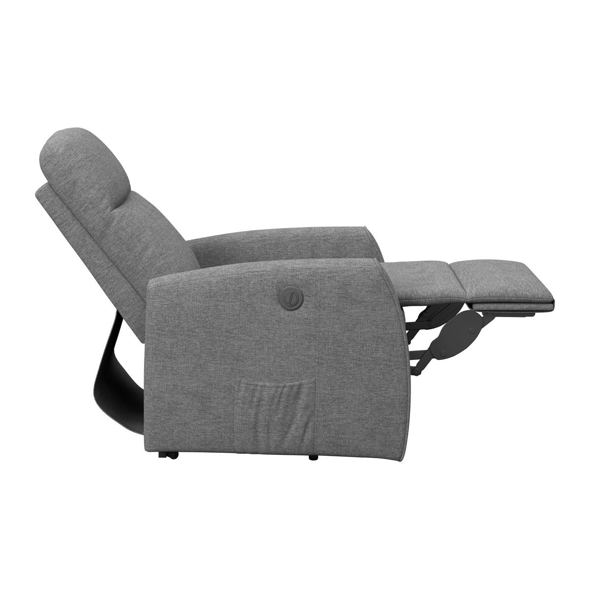 Fernsehsessel Athen Micorfaser hellgrau, B: 67,5cm - Hellgrau, MODERN, Holz/Textil (67.5/107/88.5cm)