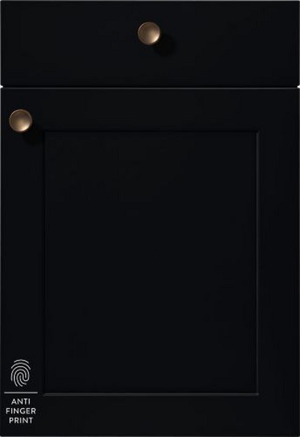 KÜCHENSCHRANKFRONT FRONT NEAPEL - Schwarz, MODERN - Vertico