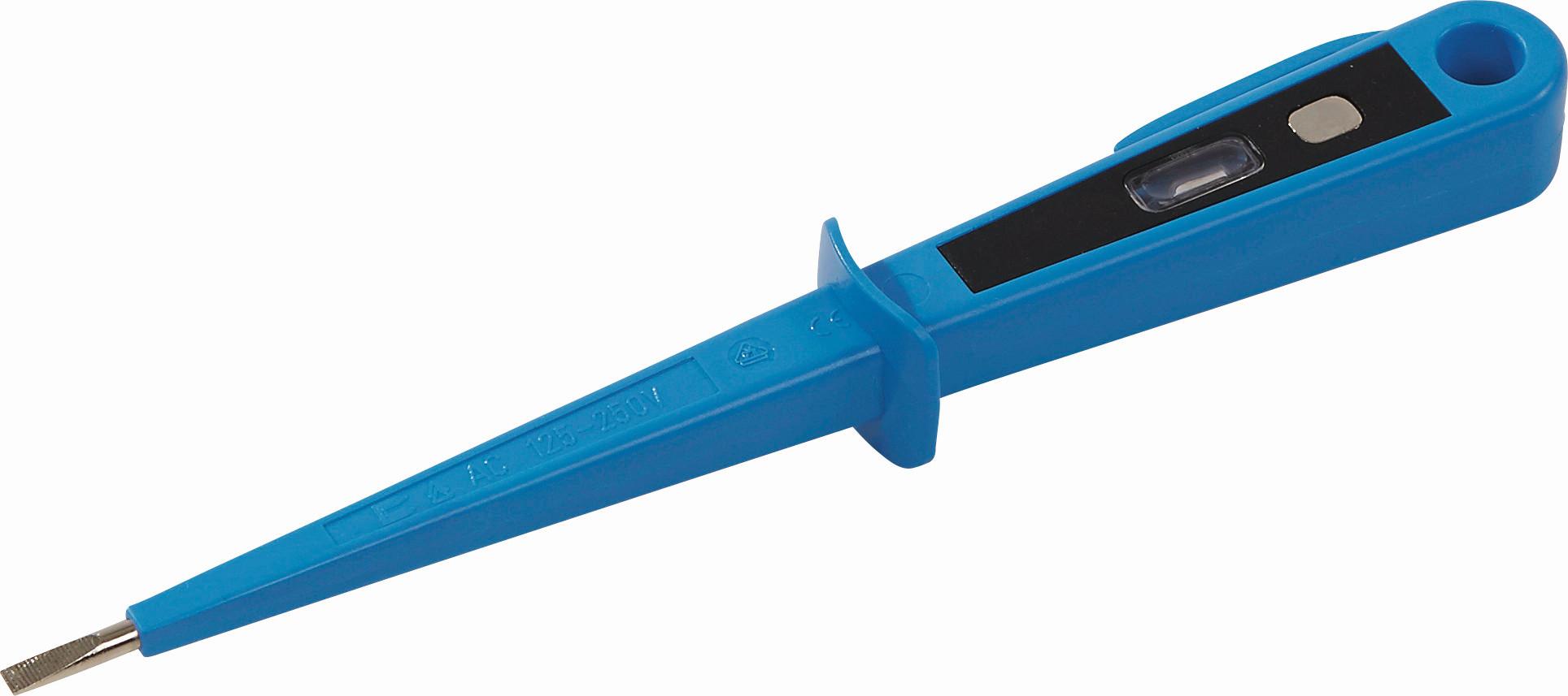 Feszültségvizsgáló Szigetelt Nyéllel - áttetsző/ezüstszínű, Konventionell, műanyag/fém (15cm)