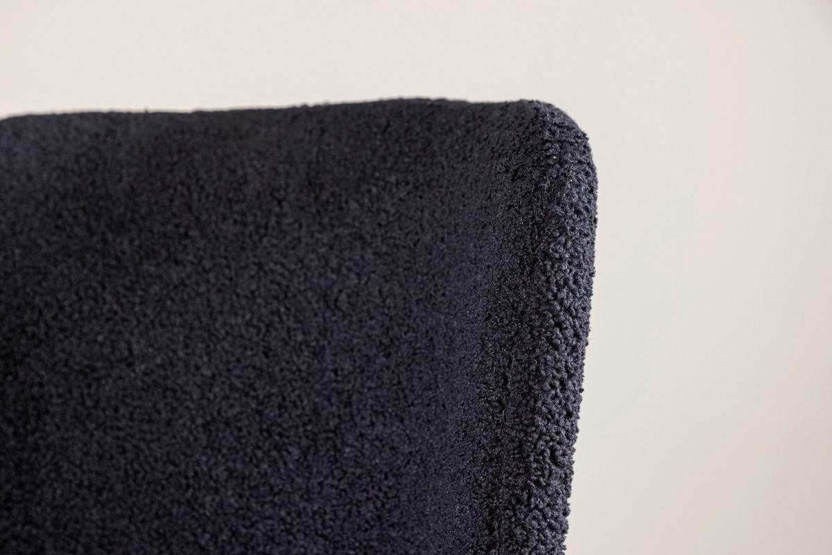 STUHL Modesto Schwarz B: 48 cm - Schwarz, MODERN, Textil/Metall (48/80/54cm) - Livetastic