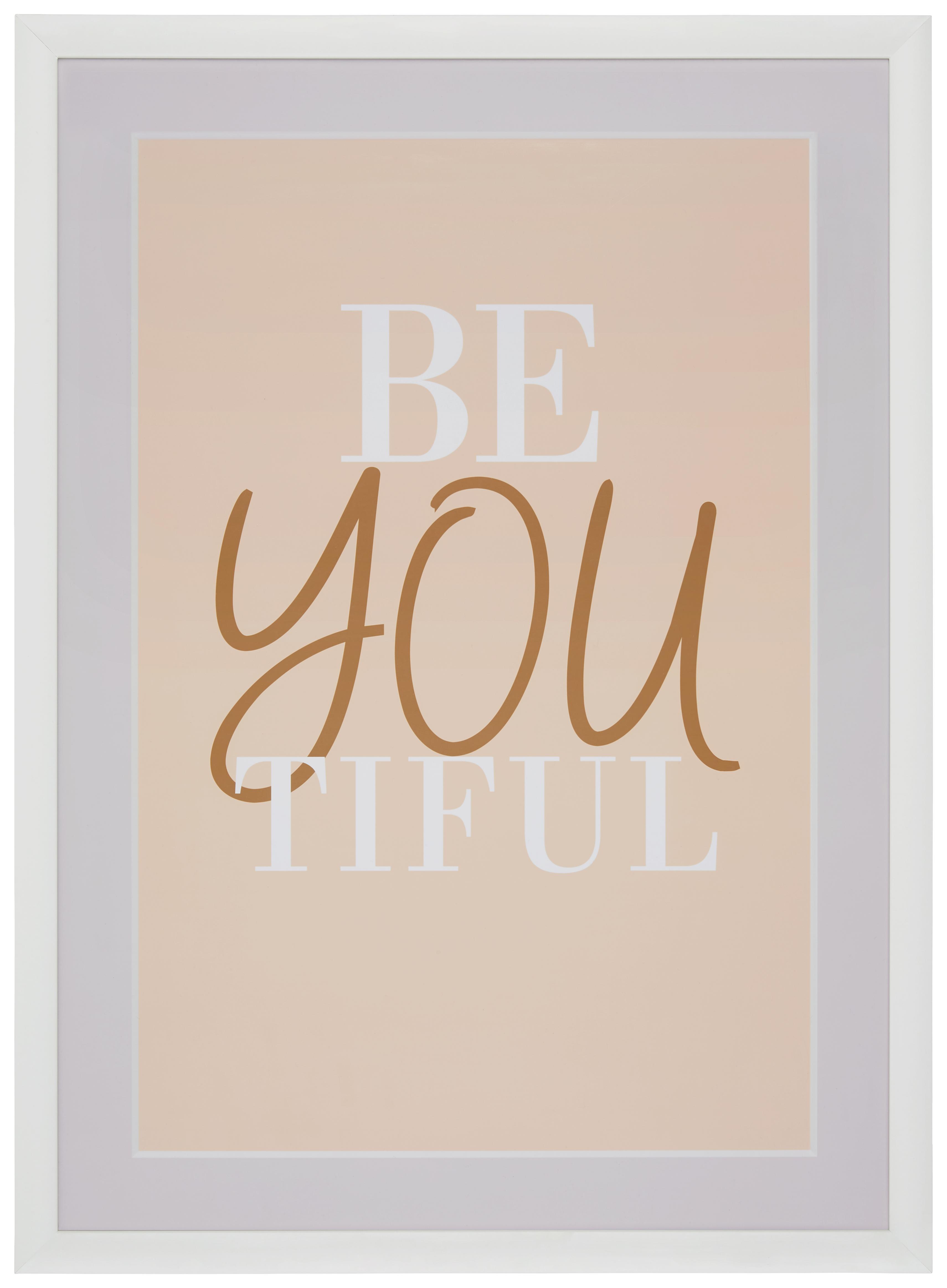 Képkeret Noah - Fehér, konvencionális, Üveg/Fa (50/70cm) - Luca Bessoni