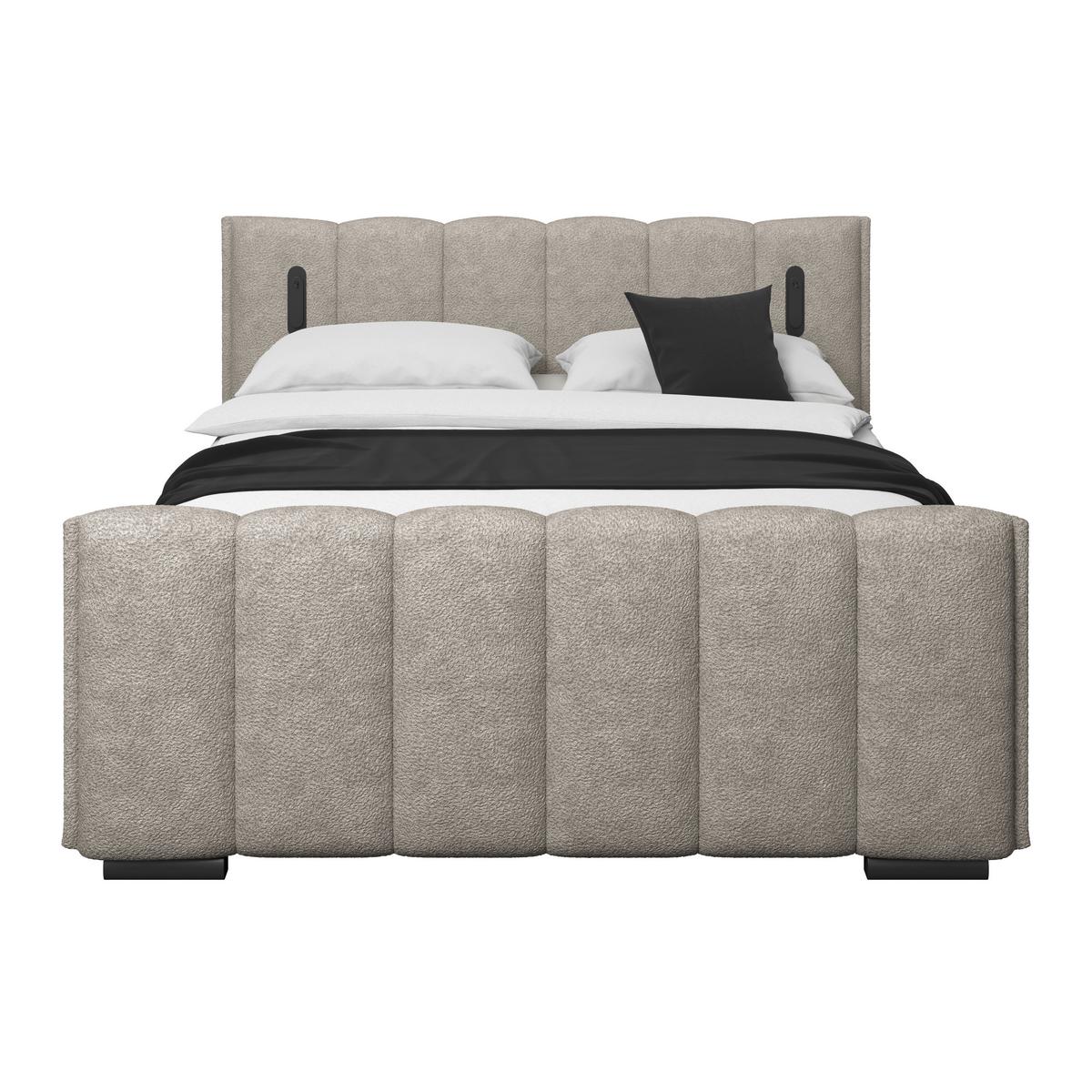 Boxspringbett Elysia inkl. Bettkasten 180x200 - Schwarz/Naturfarben, Trend, Holz/Holzwerkstoff (180/200cm) - Luca Bessoni