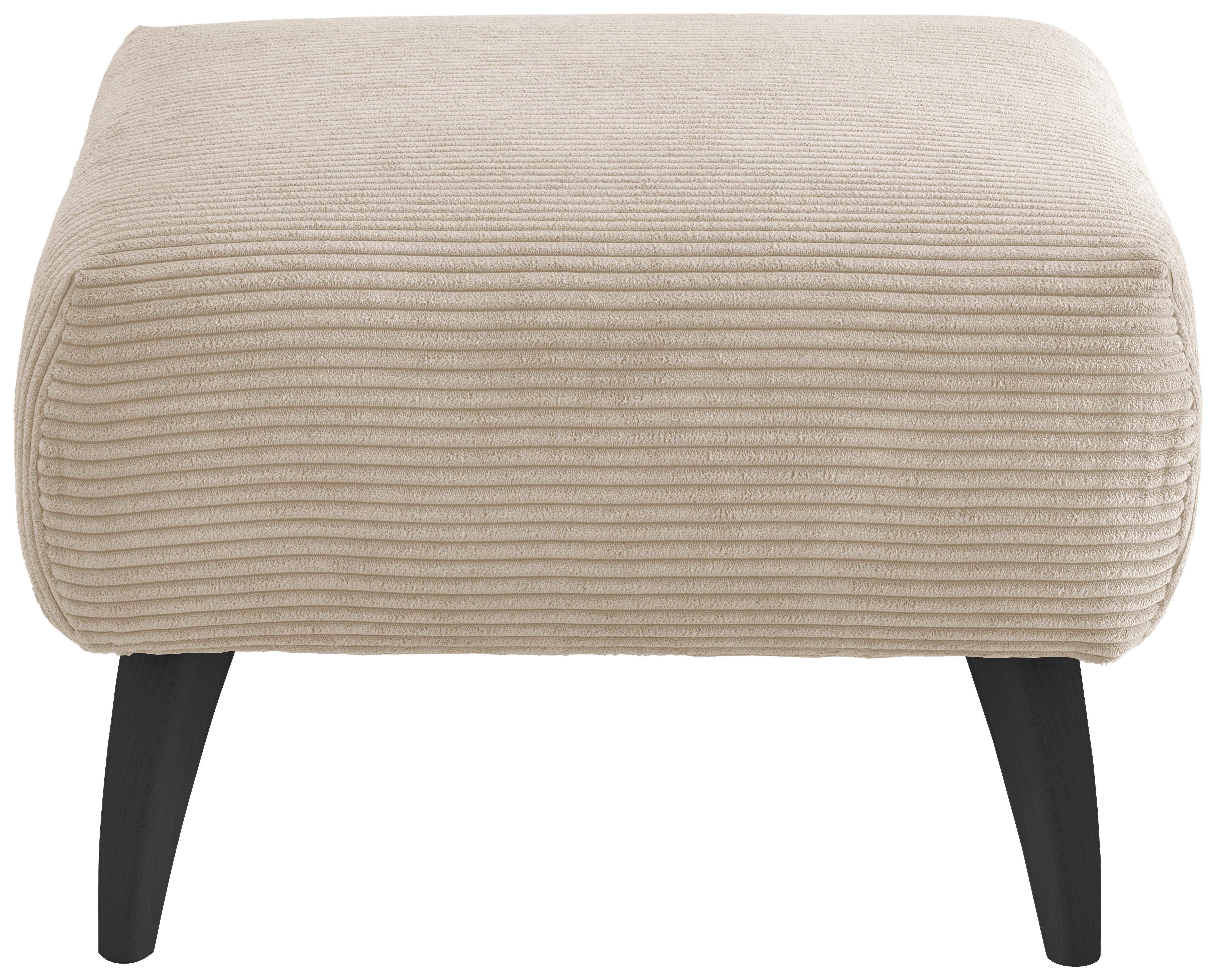 Hocker Colori Beige B: 66 cm - Beige/Schwarz, MODERN, Holz/Textil (66/44/66cm) - MID.YOU