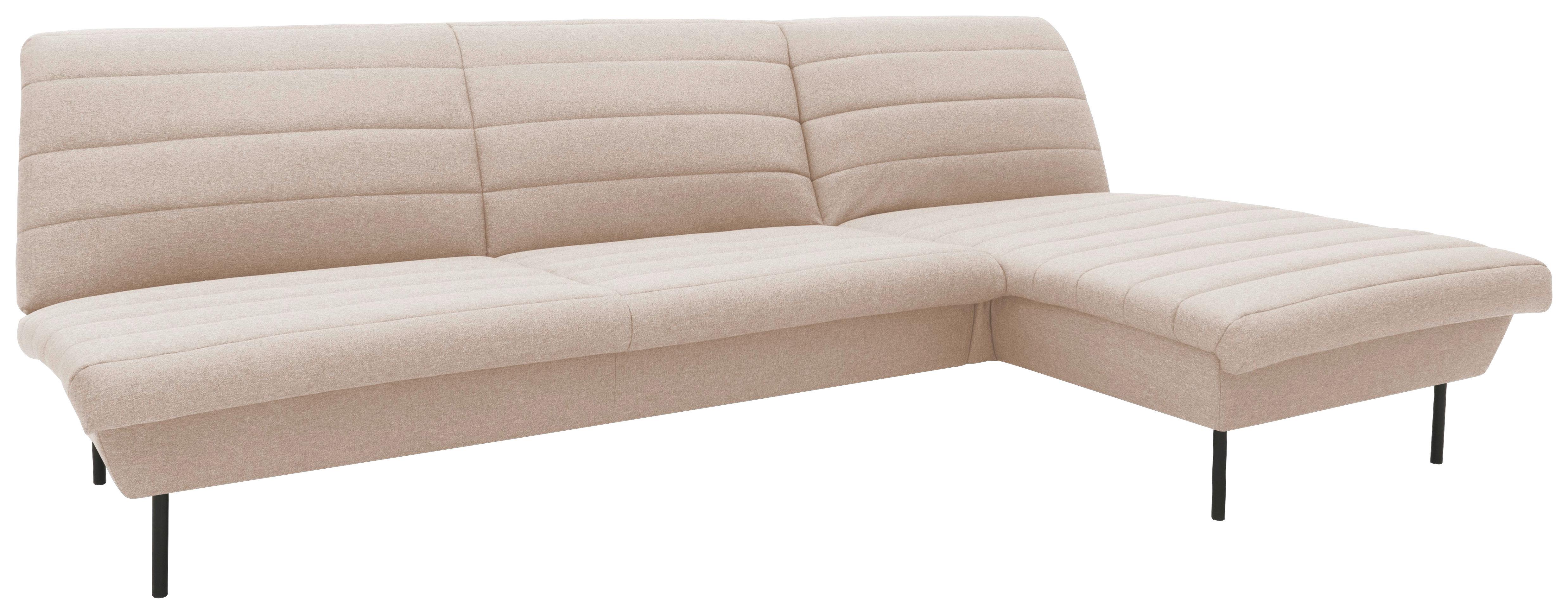 Ecksofa Looks Ix Cremefarben Webstoff - Creme/Schwarz, Design, Textil (274/168cm) - LOOKS by W.Joop