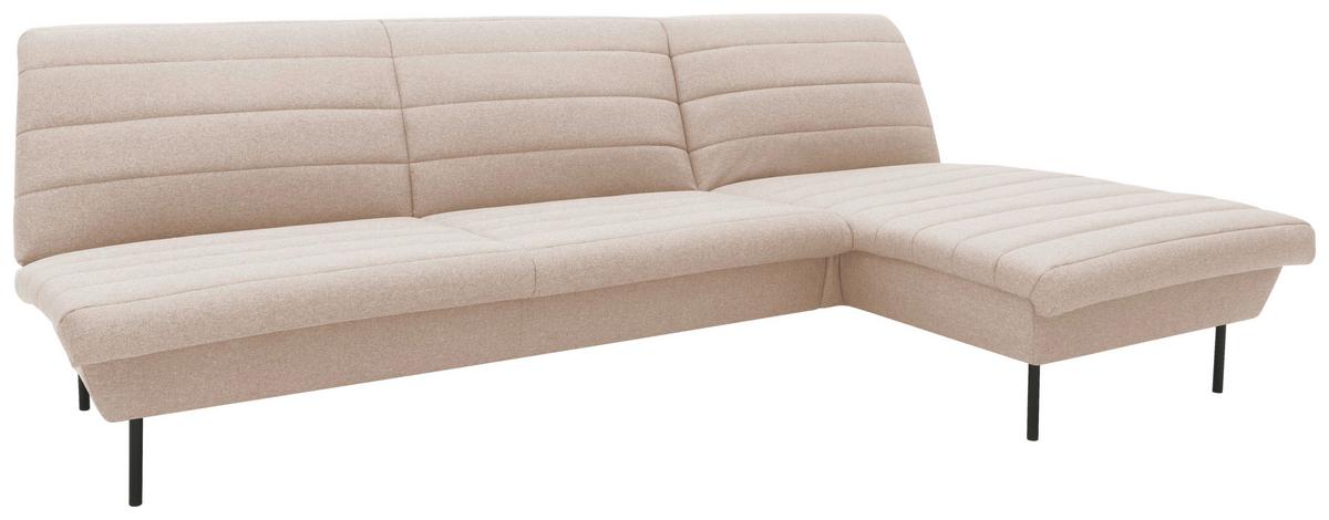 Ecksofa Looks Ix Cremefarben Webstoff - Creme/Schwarz, Design, Textil (274/168cm) - LOOKS by W.Joop