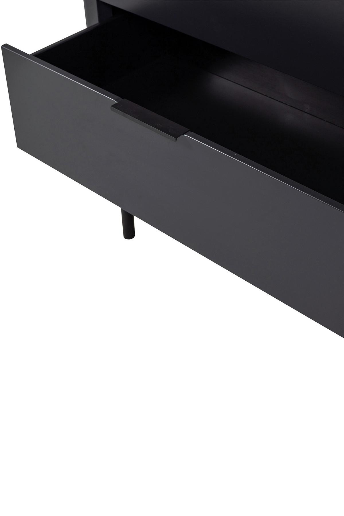 Kommode Gunnar Schwarz B: 94 Cm - Schwarz, Design, Holz (94/93/52cm) - Livetastic