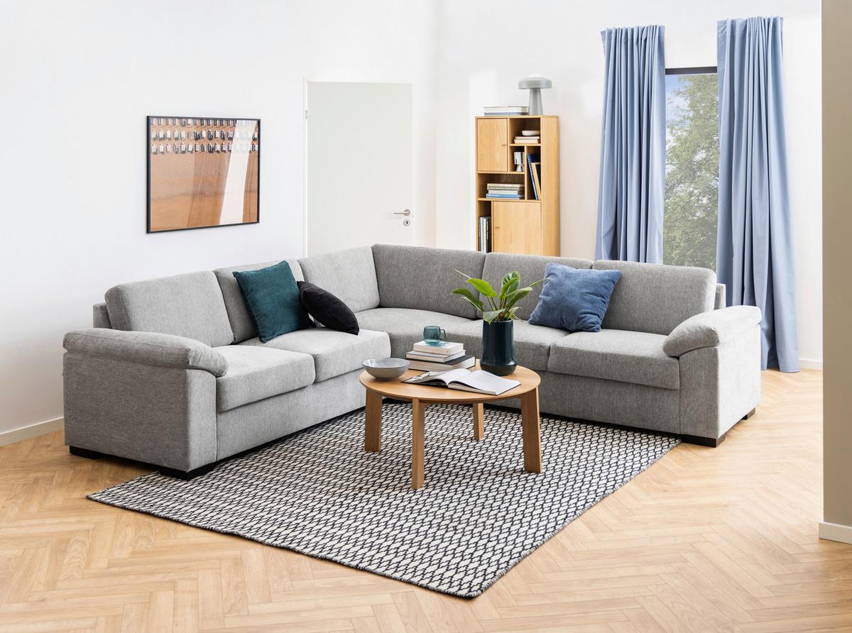 Regál RANGOON dyha - prírodná farba, Design, drevo (60,5/180/30cm) - MID.YOU