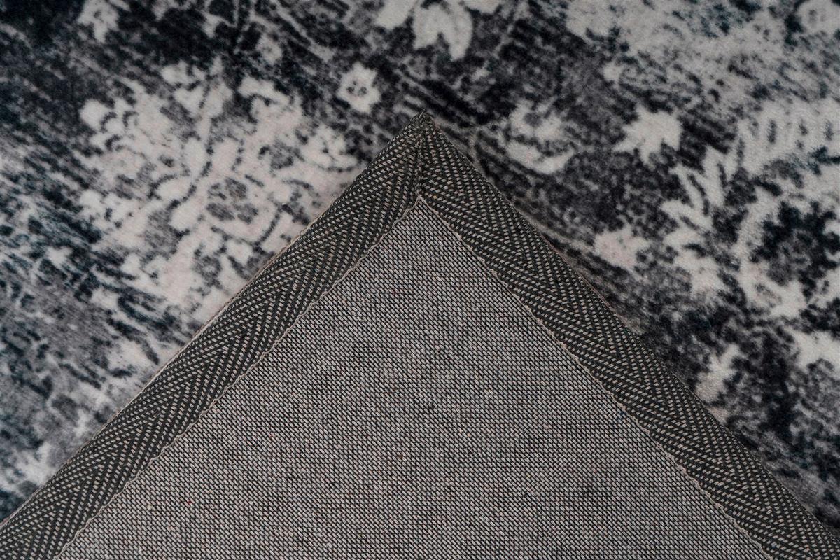 Flachwebteppich Grau Saphira 120x170 cm - Grau, KONVENTIONELL, Textil (120/170cm) - Kayoom