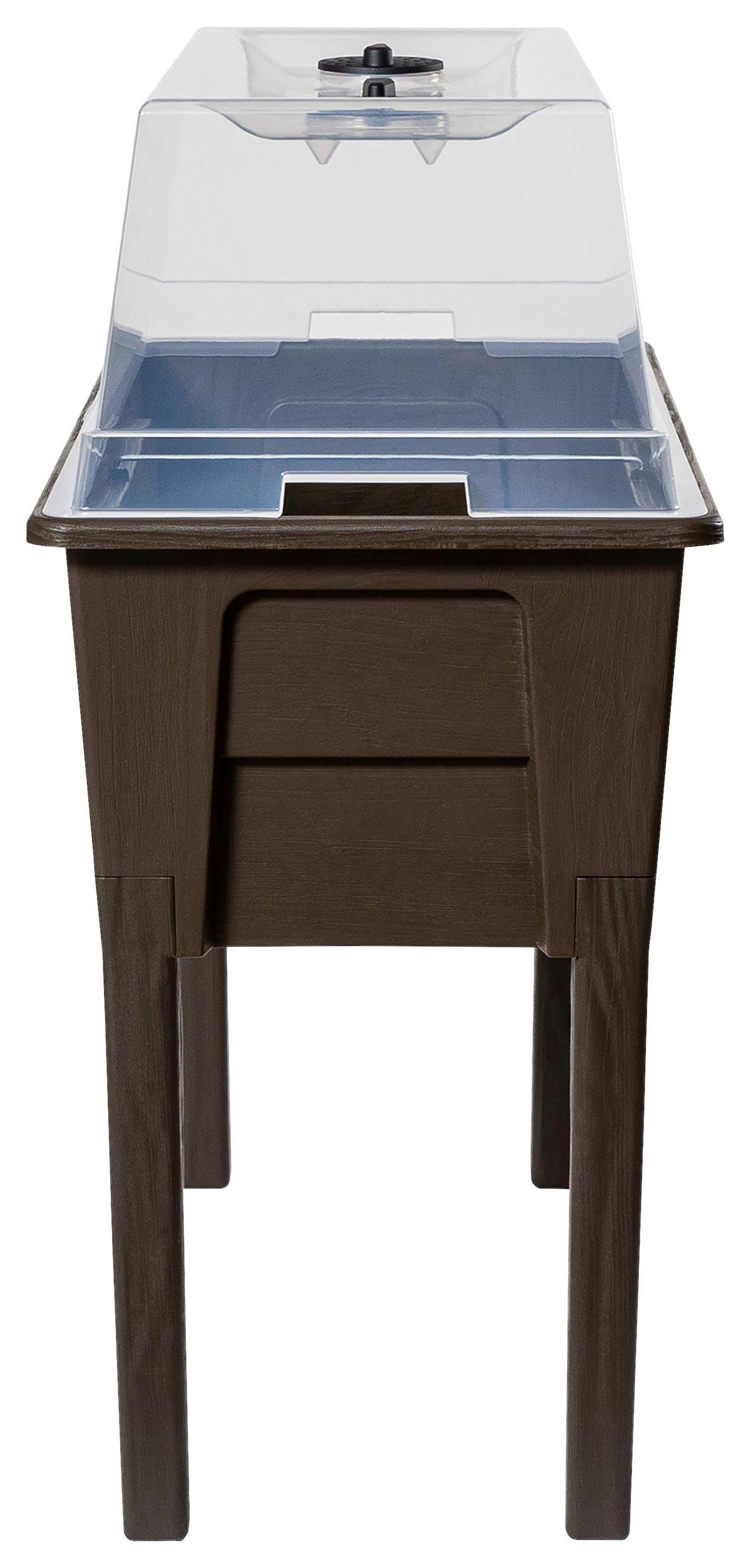 Hochbeet Kunststoff Victoria 78x81x38 cm Braun - Braun, Basics, Kunststoff (78/81/38cm)