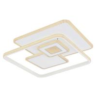 LED-Deckenleuchte Roderick L: 50 cm mit Fernbedienung - Chromfarben/Opal, Basics, Kunststoff/Metall (50/50/6cm) - Globo